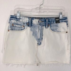 NWT Abercrombie & Fitch Bleached Mini Denim Skirt
